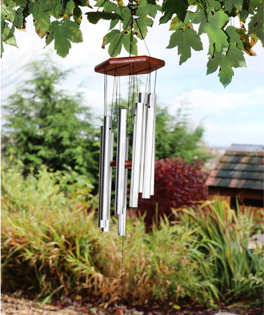 Adante Musical Wind Chime - 34" inch Black Chrome