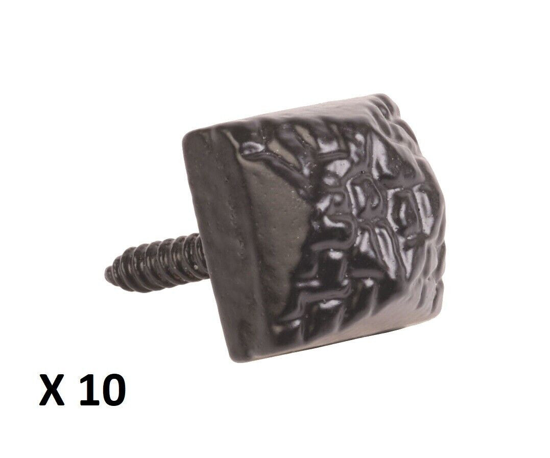 PERRY 19mm Black Powder Antique Door Studs Decorating Doors D1