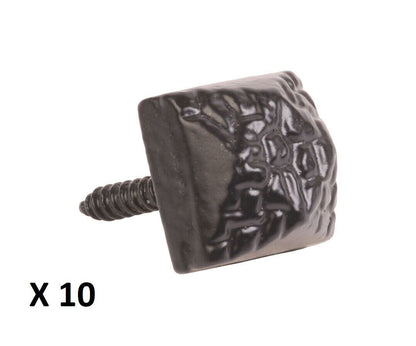 PERRY 19mm Black Powder Antique Door Studs Decorating Doors D1