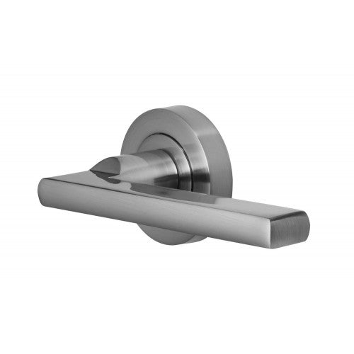 PERRY POLISHED CHROME Vision Vela Designer Round Rose Door Handles Sets D25