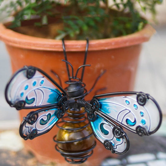 Glass Wing Honeybee Pot Hanger