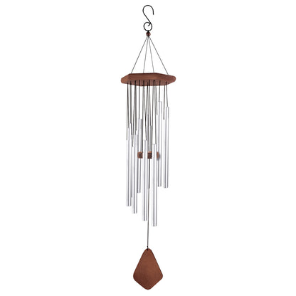 Adante Musical Wind Chime - 28" Black and Chrome