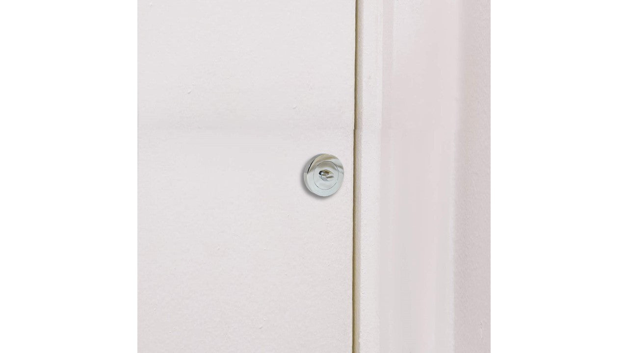 TURN & RELEASE THUMB Toilet / Bathroom Door Lock Catch Latch Privacy Fire Rated