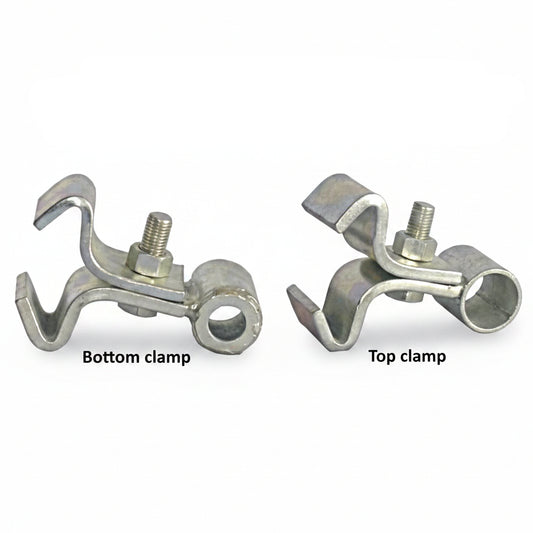 GATE HANGERS CLAMP FOR RSJ GALVANISED TOP OR BOTTOM OR BOTH - FARM FIELD