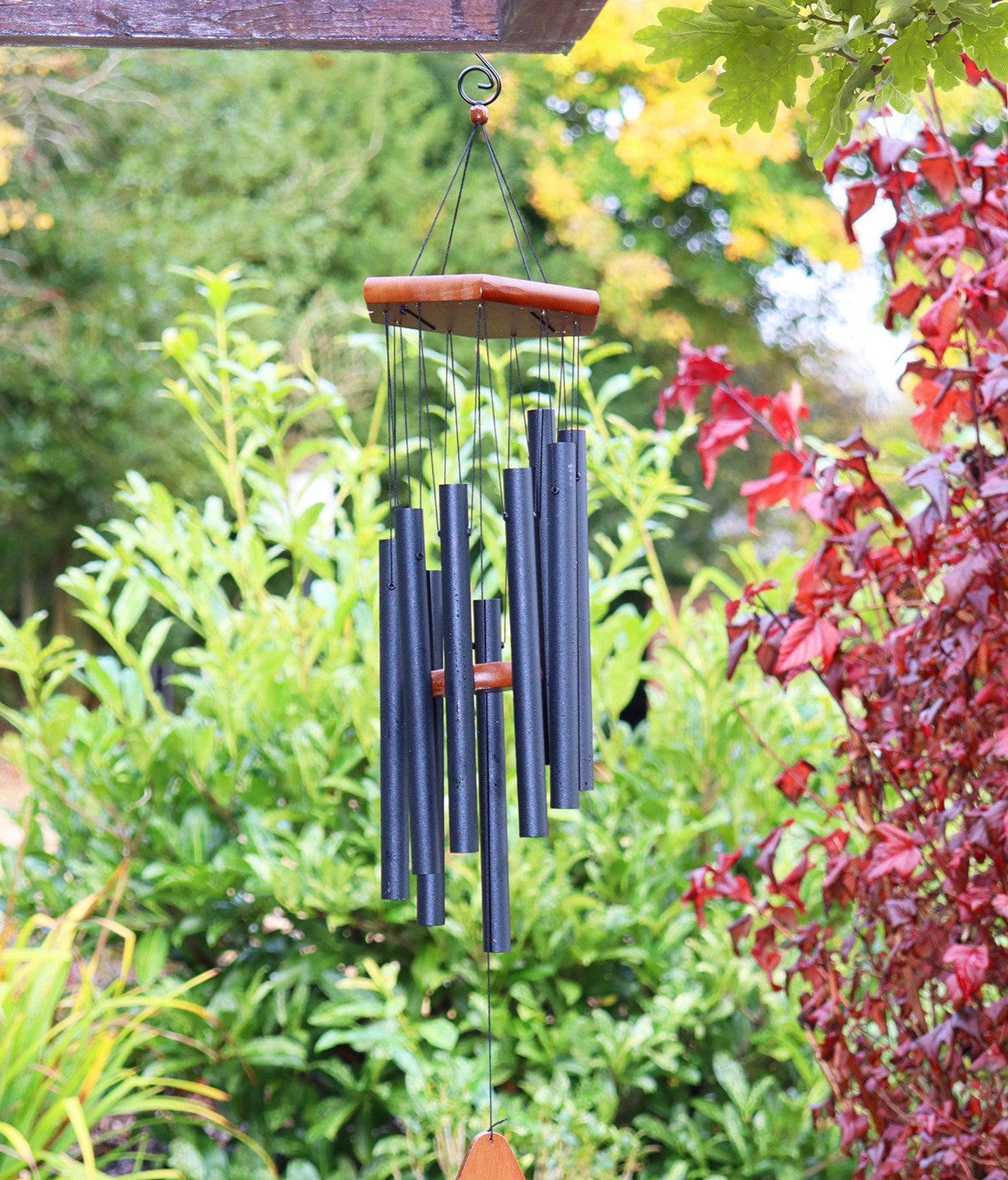 Adante Musical Wind Chime - 28" Black and Chrome