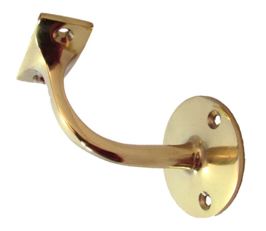 2-5 Brass Finish Handrail Bannister Support Stair Rail Bracket Fixing D25