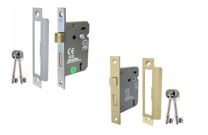 PERRY Shield 63mm CE Certifire 3 Lever Sashlock With Removable Plate FD60 D1
